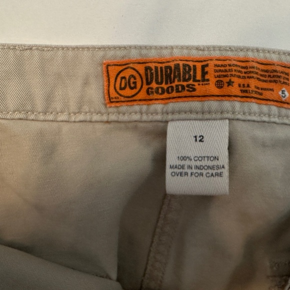 Mini Skirt Durable Goods Khaki Size 12 - Picture 3 of 3